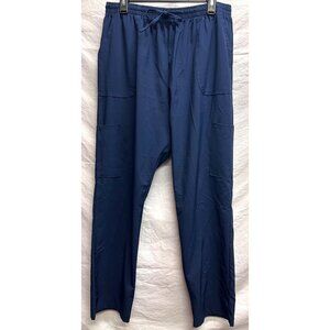 Scrubaid Navy Colored Tapered Fit Four-Way Stretch Scrub Pants XL